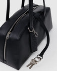 Baggu - Recycled Leather Bowler Bag - Black