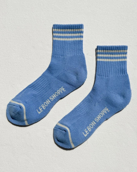 Le Bon Shoppe - Girlfriend Socks - Parisian Blue