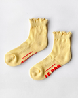 Le Bon Shoppe - Ruffled Hugger Crew Socks - Banana Cream