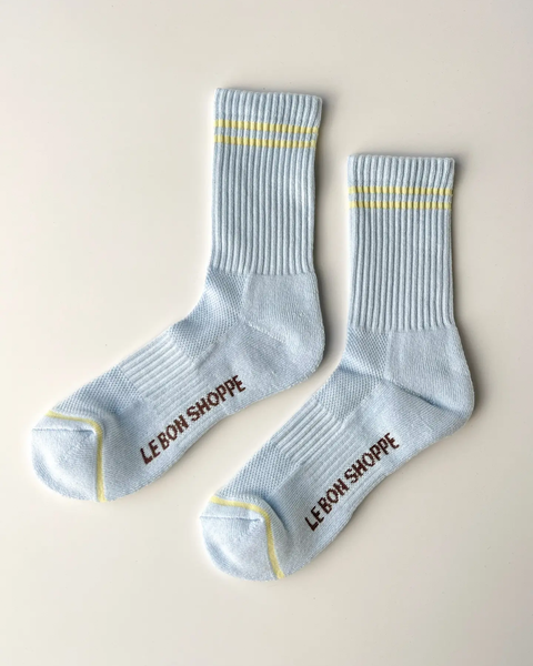 Le Bon Shoppe - Boyfriend Socks - Pastel Sky