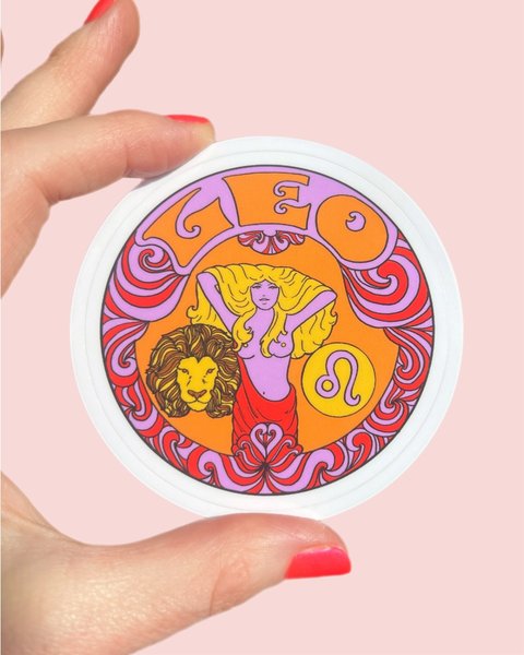 Astral Weekend - Zodiac Sticker - Leo