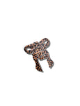 Solar Eclipse - Bow Hair Claw - Leopard