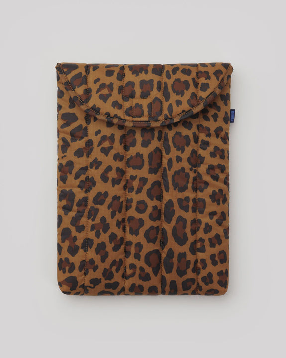 Baggu - Puffy Laptop Sleeve - 13/14 Inch - Leopard
