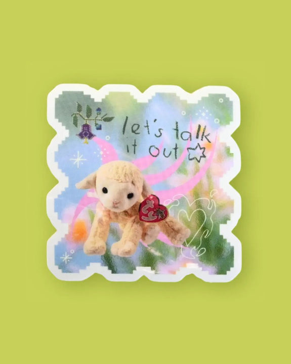 Riley Grae - Talk It Out Lamb - Sticker