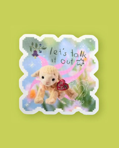 Riley Grae - Talk It Out Lamb - Sticker