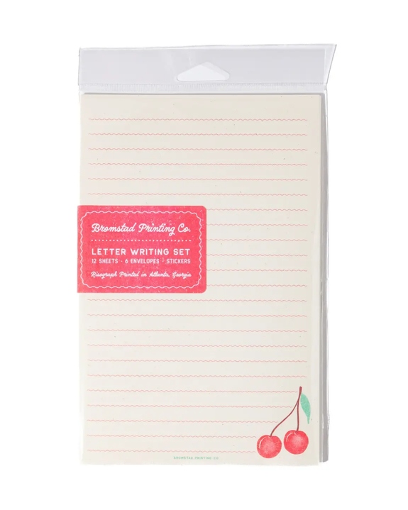 Bromstad Printing Co. - Letter Writing Set - Cherry