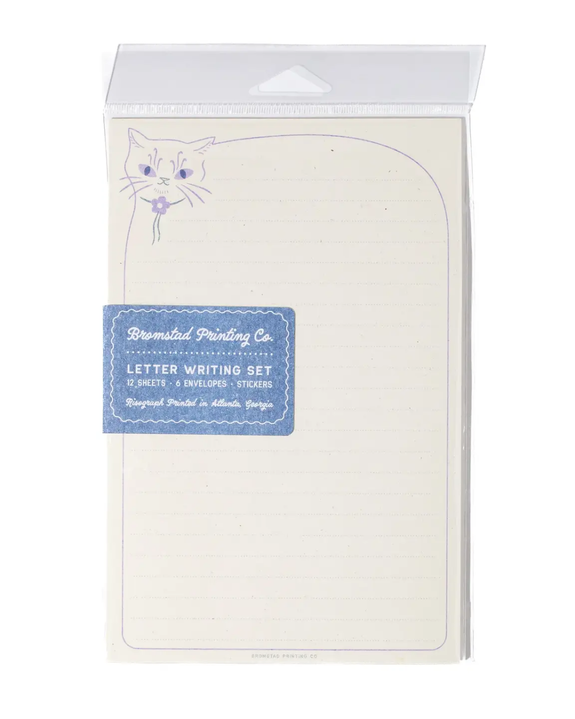 Bromstad Printing Co. - Letter Writing Set - Loaf Cat