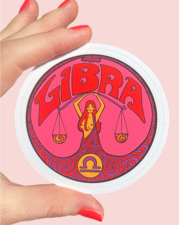 Astral Weekend - Zodiac Sticker - Libra