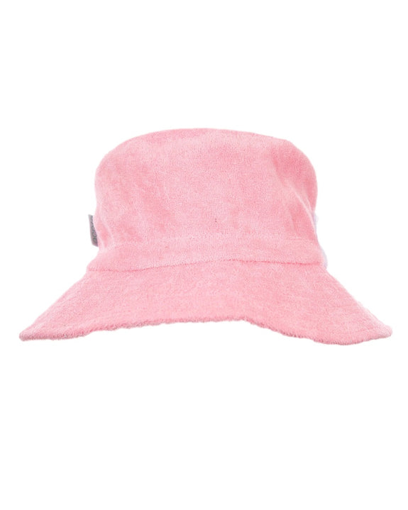 Acorn Kids - Light Pink Terry Towelling Bucket Hat