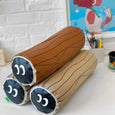 Natali Koromoto - "Log" Throw Pillow - Light