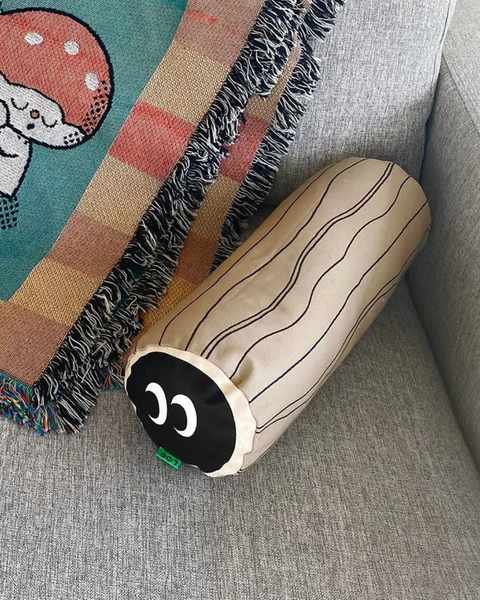 Natali Koromoto - "Log" Throw Pillow - Light
