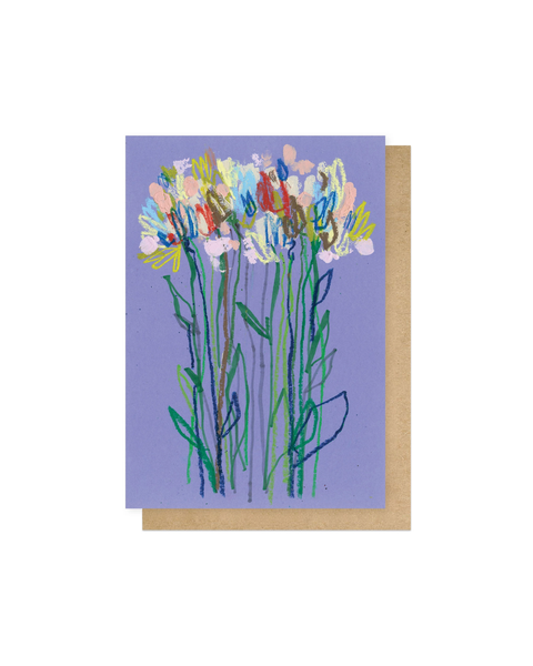 East End Prints - Lilac Flowers Greetings Card