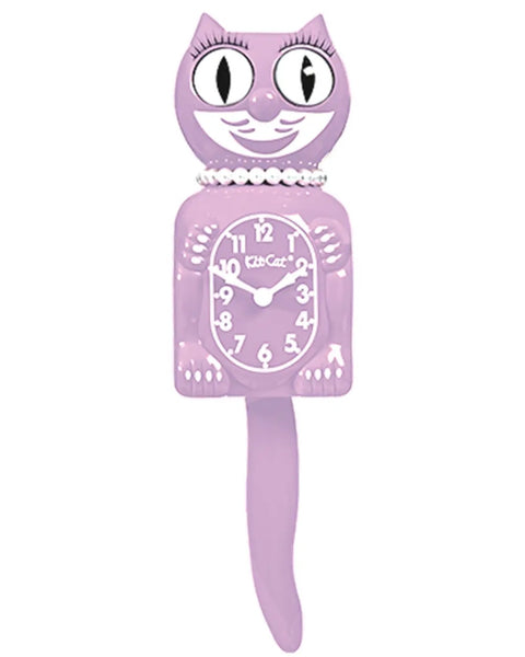 Pastel Lilac Lady Kit Cat Klock