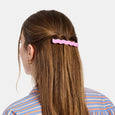 Chunks - Skinny Wave Barrette - Lilac