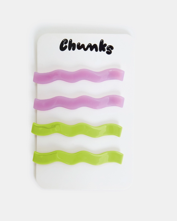 Chunks - Wavy Slides - Lilac + Lime