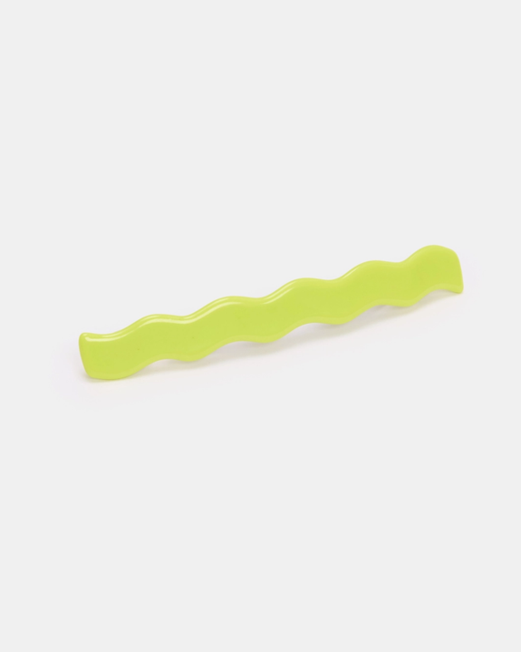 Chunks - Skinny Wave Barrette - Lime