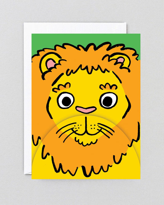 Wrap - Lion Fold Out Mouth Birthday Card