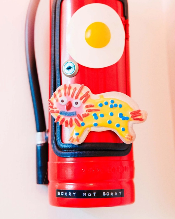 Gentle Thrills - Weird Lion Cookie Magnet