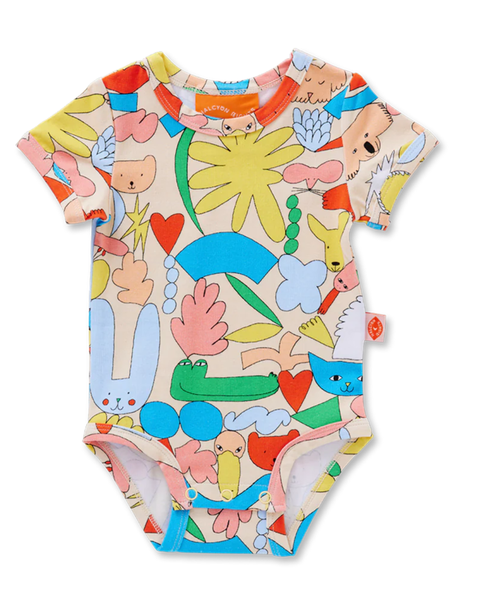 Halcyon Nights - Short Sleeve Bodysuit - Little Billabong