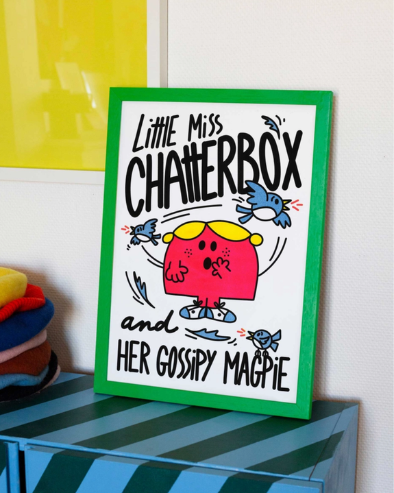 Kiblind - Little Miss Chatterbox - A3 Poster