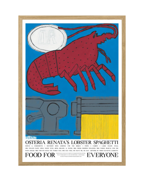 Food For Everyone - A3 Print - Osteria Renata's Lobster Spaghetti by Osteria Renata & Piero Garreffa