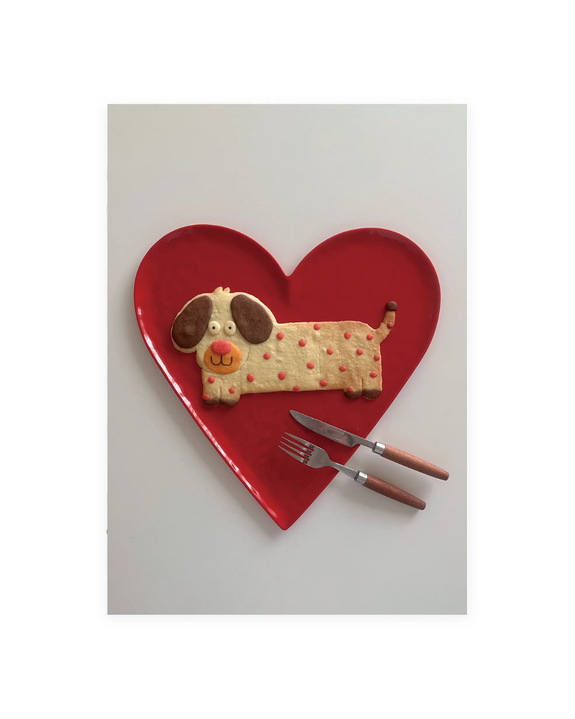 dogmilktea - Postcard - Long Dog Cookie