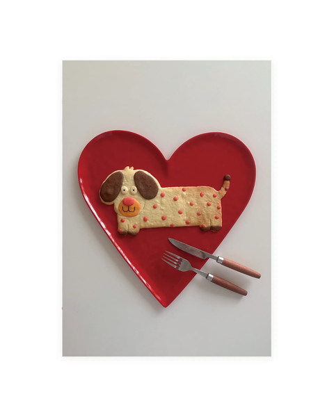 dogmilktea - Postcard - Long Dog Cookie
