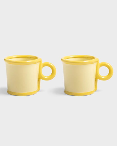 &Klevering - Mug loop large yellow set of 2