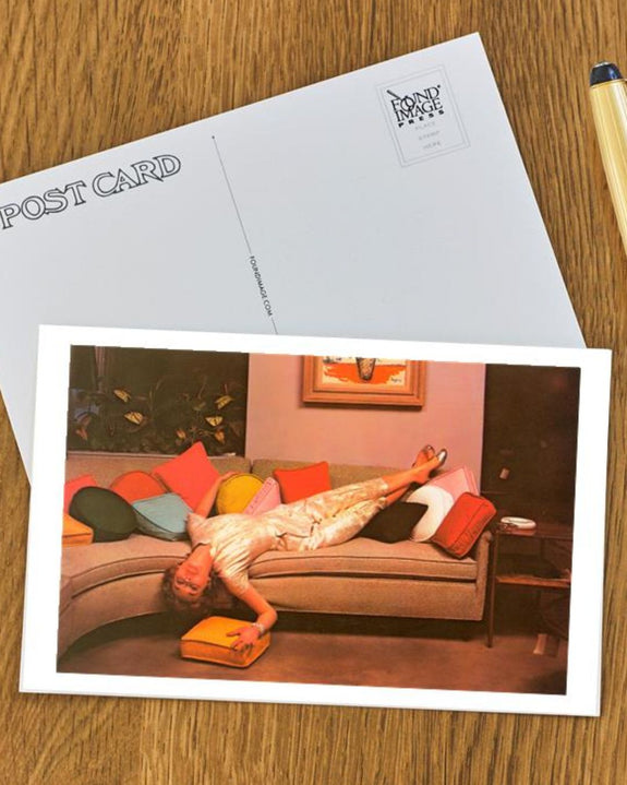 Found Image Press - Woman Lounging Postcard