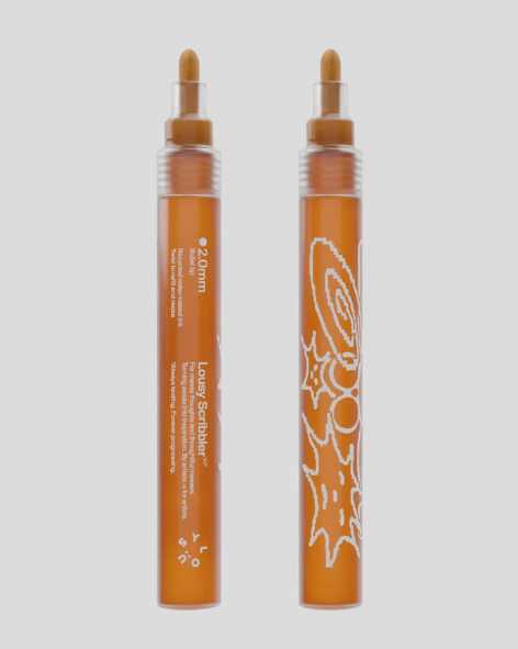 Lousy Scribbler — Sustainable Refillable Markers - Hazmat Orange - 2.0mm Bullet