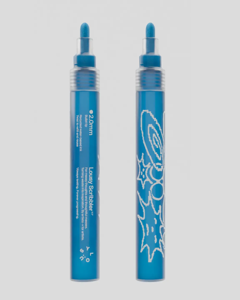 Lousy Scribbler — Sustainable Refillable Markers - Pastel Cyan - 2.0mm Bullet