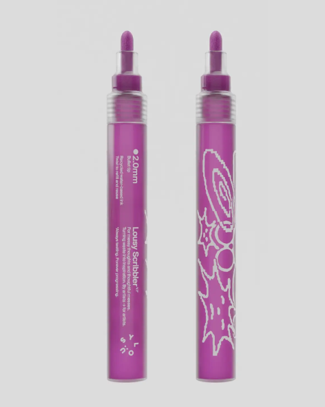 Lousy Scribbler — Sustainable Refillable Markers - Pastel Magenta - 2.0mm Bullet