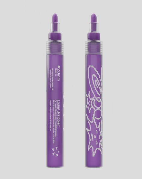 Lousy Scribbler — Sustainable Refillable Markers - Plum - 2.0mm Bullet