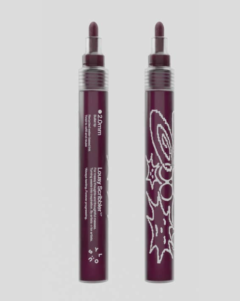 Lousy Scribbler — Sustainable Refillable Markers - Vino - 2.0mm Bullet