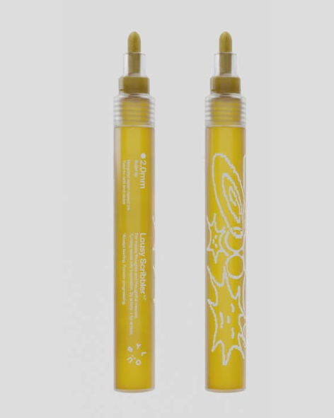 Lousy Scribbler — Sustainable Refillable Markers - Yellow - 2.0mm Bullet