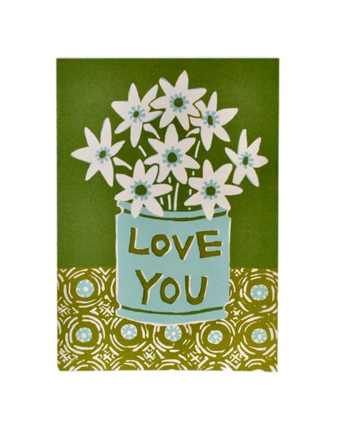Cambridge Imprint - Very Large Card - Love You Flowers