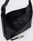 Baggu - Recycled Leather Shoulder Bag - Black