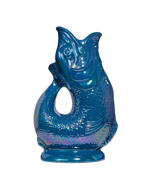 The Original Gluggle Jug - Pitcher Vase - XL - Petrol Lustre