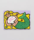Wrap - Mermaid with Mini Card Kid's Greeting Card