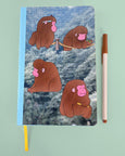 Natali Koromoto - Macaques hardcover notebook