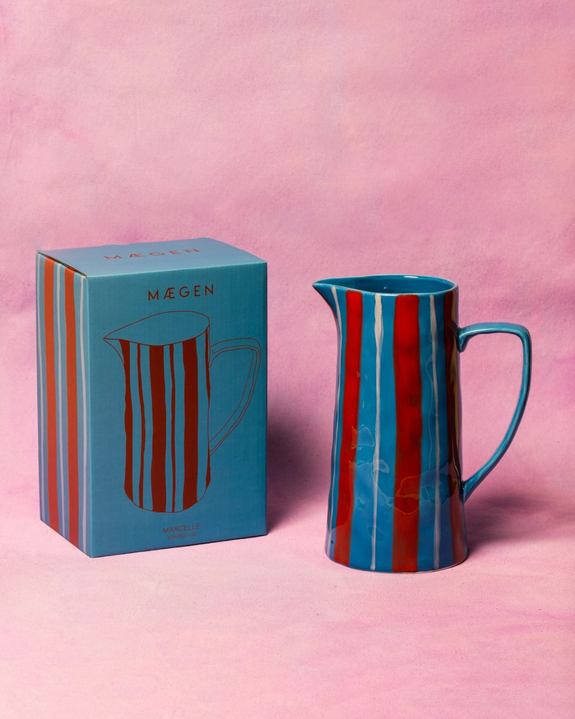 Maegen - Jug - Light Blue/Red
