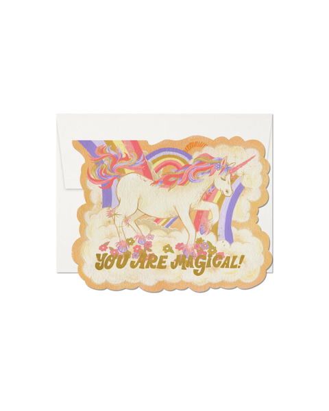 Red Cap Cards - Magical Unicorn Love Greeting Card