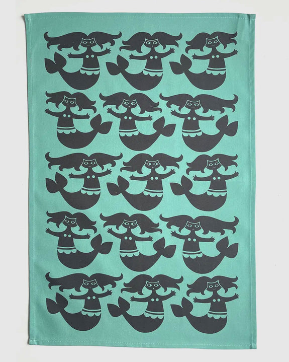 Magpie X Hornsea Tea towel - Mermaids