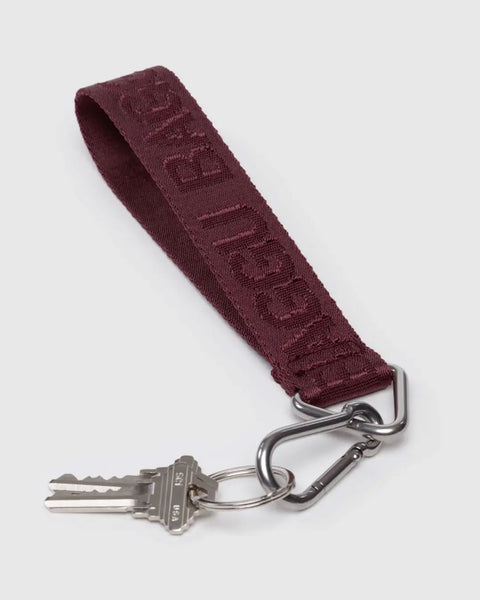 Baggu - Logo KeyChain - Mahogany