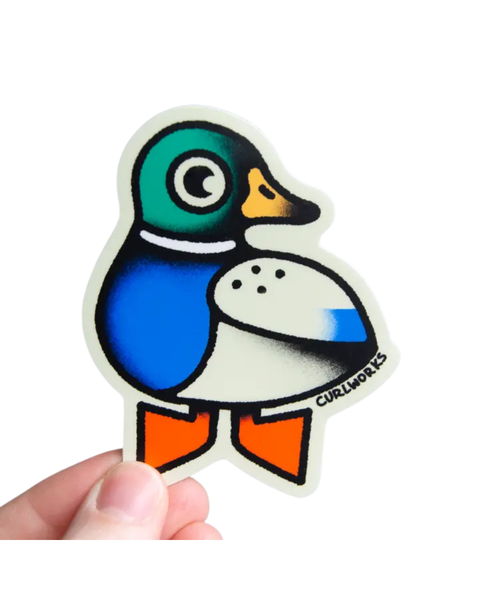 Curlworks - Mallard Duck - Vinyl Sticker