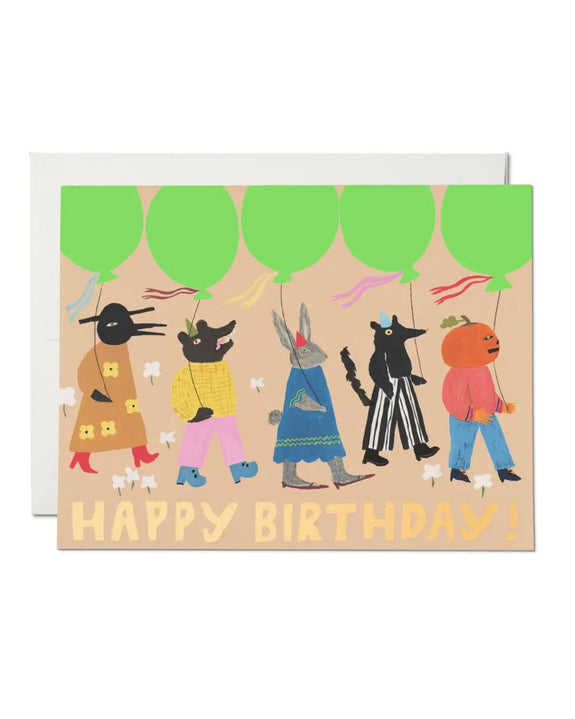 Red Cap Cards - Birthday March Greeting Card