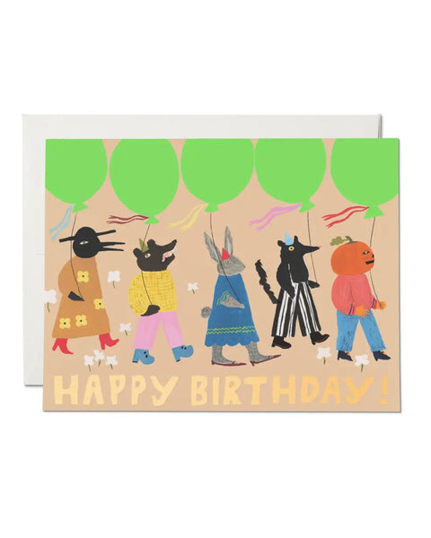 Red Cap Cards - Birthday March Greeting Card