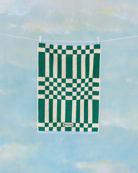 Tarta Gelatina - Hand Towel - Marina Green