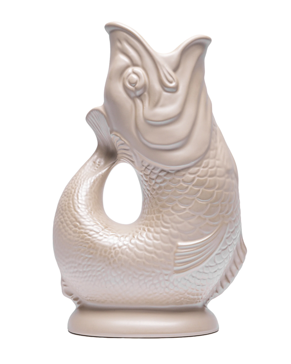 The Original Gluggle Jug - Pitcher Vase - XL - Matt Sand Lustre