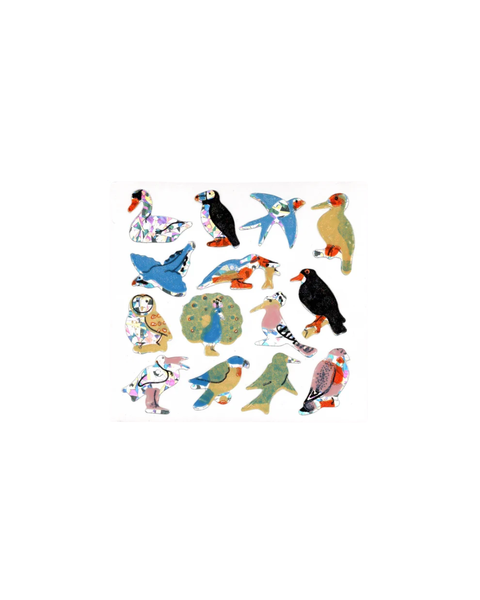 Stickermagic - Prismatic Tear-off Stickers - Micro Birds